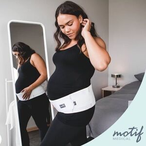 Motif Medical, Pregnancy Support Band, Abdomen White - Large NWT IN PKG